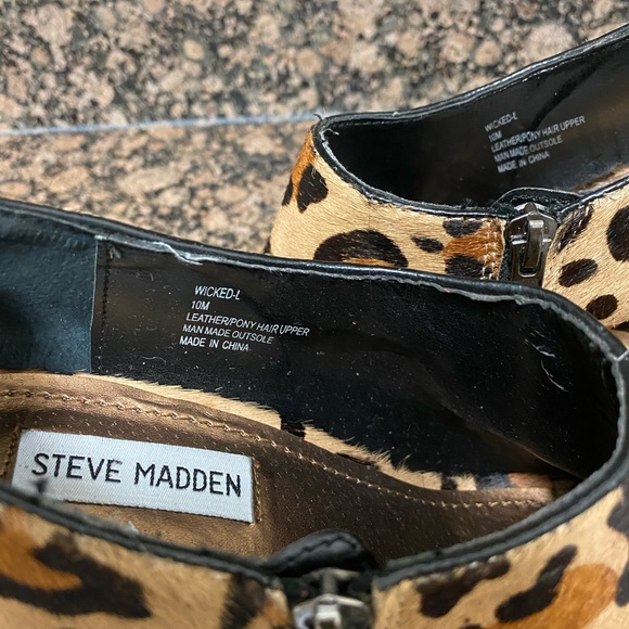 Steve Madden Pony Hair Wedges “Wicked” SZ 10 - Picture 11 of 15